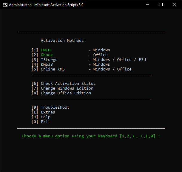Microsoft Activation Scripts 2025